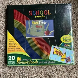 School Memories acid free, pre- designed scrap book